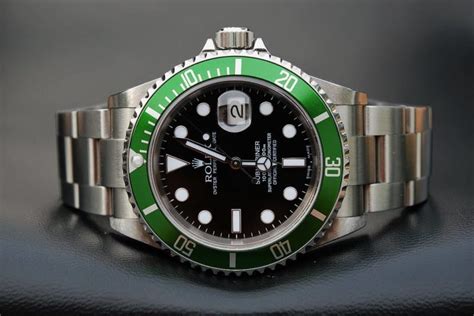 rolex bracciale accaio e verde|rolex subacqueo.